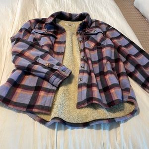 Fleece flannel Shacket